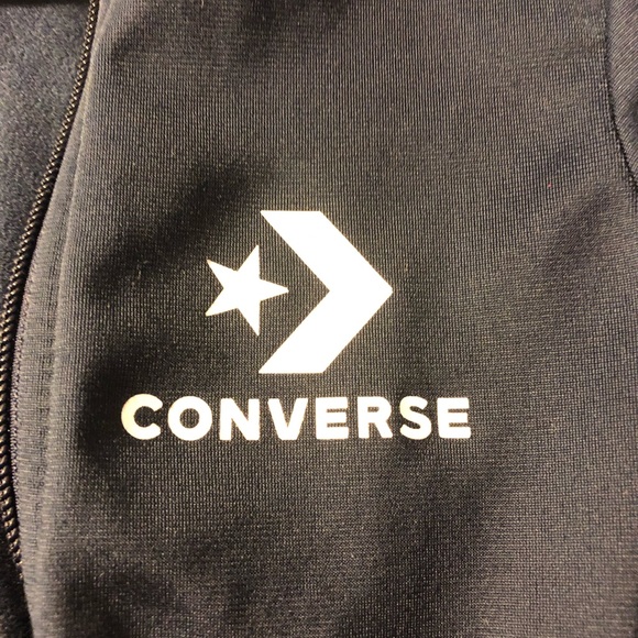 Boys 5-6 Converse Star Chevron Navy Zip Track Jacket, soft lining - Picture 7 of 9